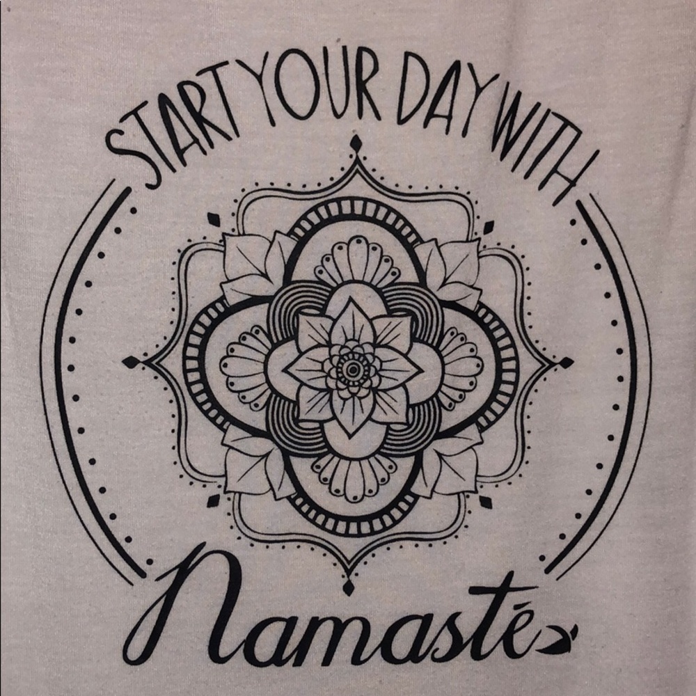 Start your day with namaste tank top by Glyder